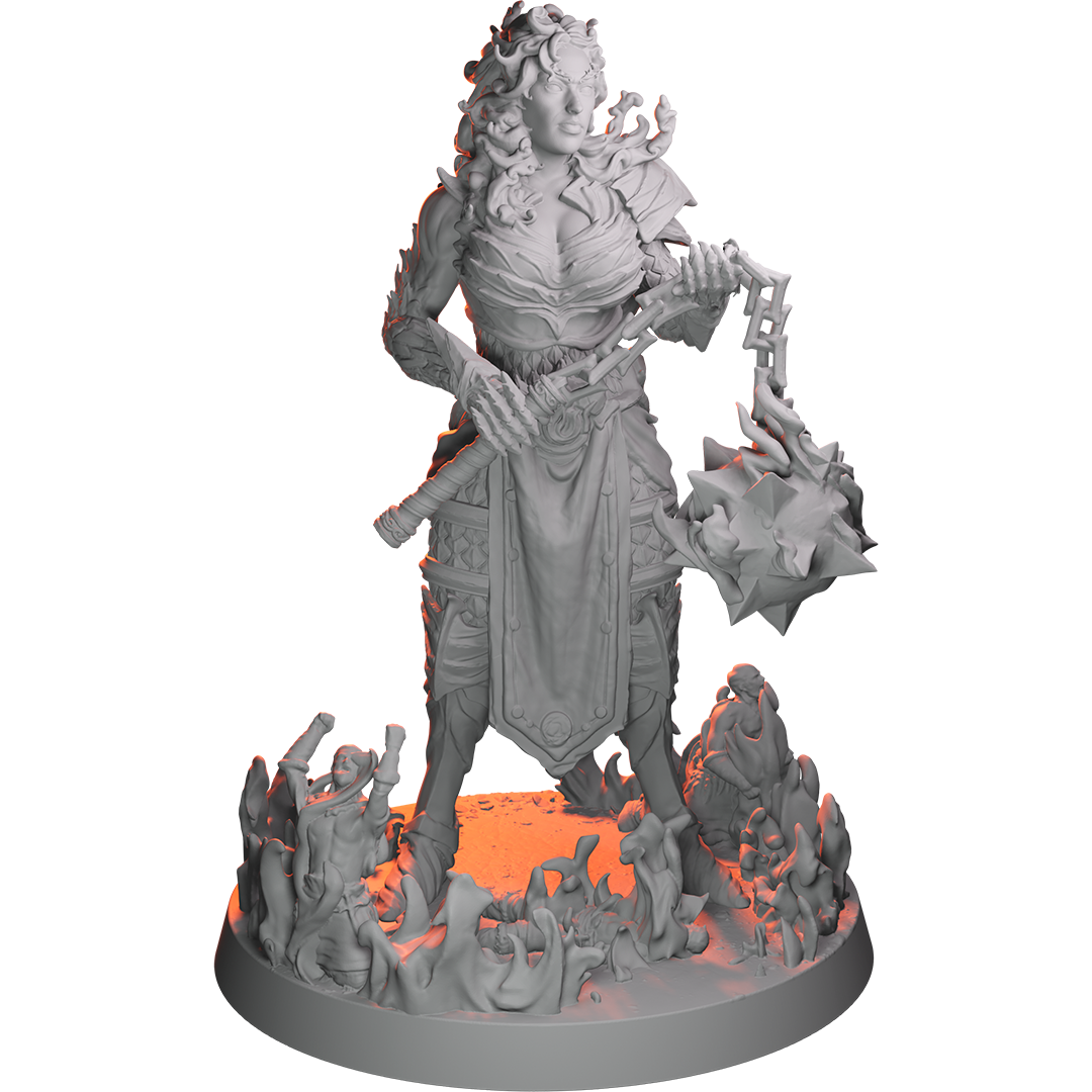 Mini Monster Mayhem – Female Fire Giant – Pose 1