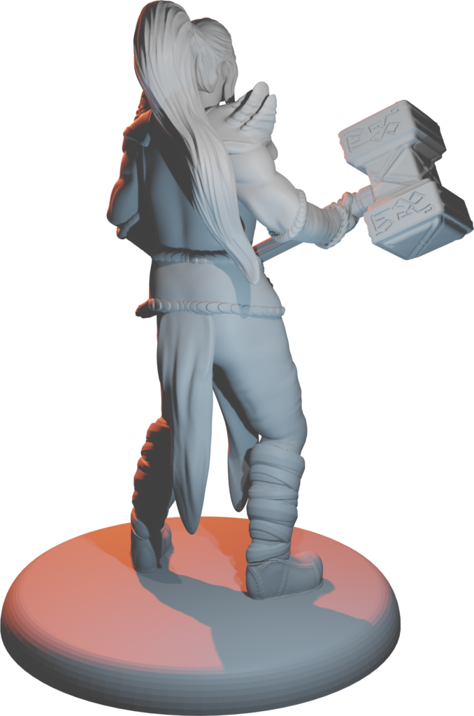 3D-Printing > D&D Miniatures > Enemies & NPC > Goliath Female Paladin - Mia Kay