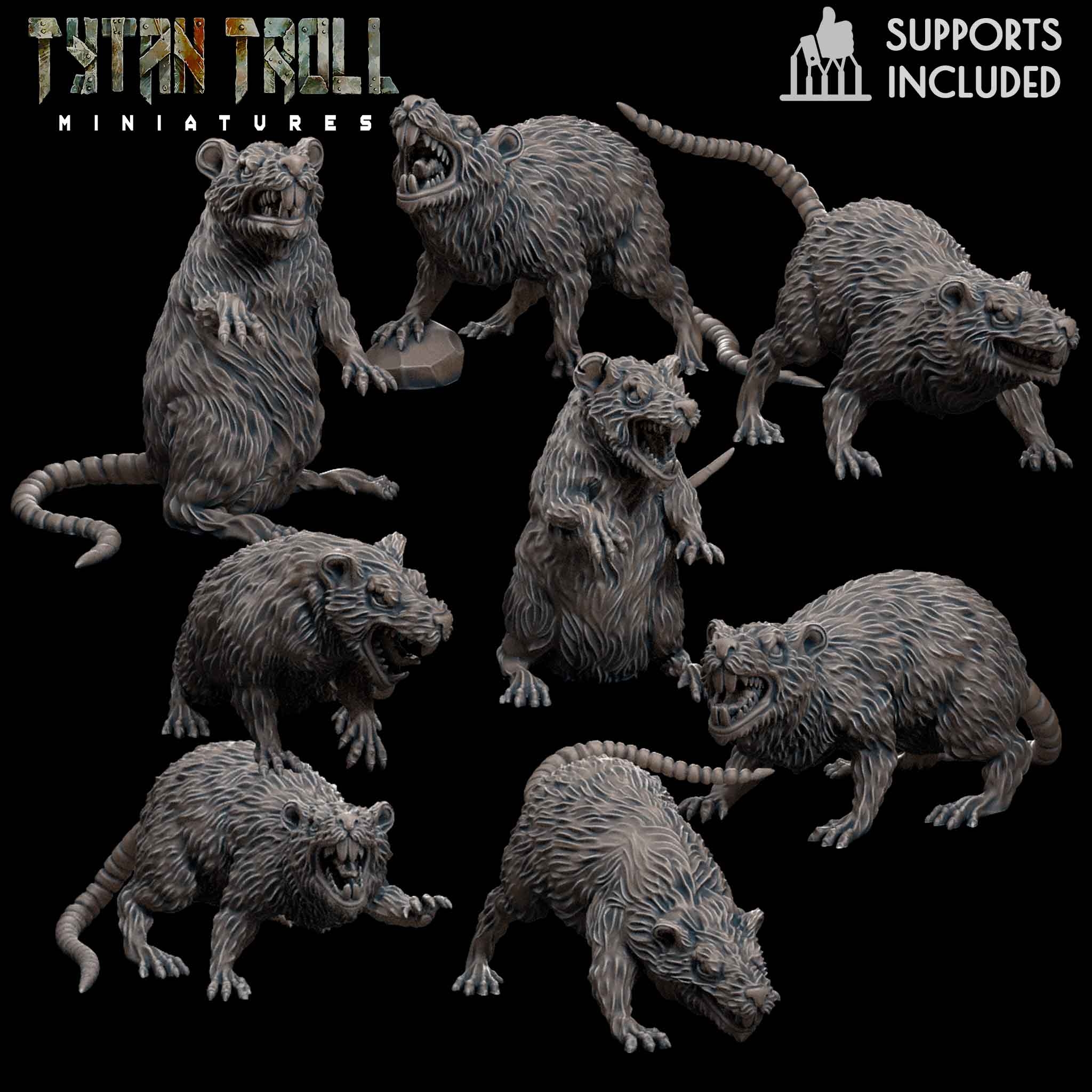 TytanTroll Miniatures – Ratmen & Giant Rattos – May 2022