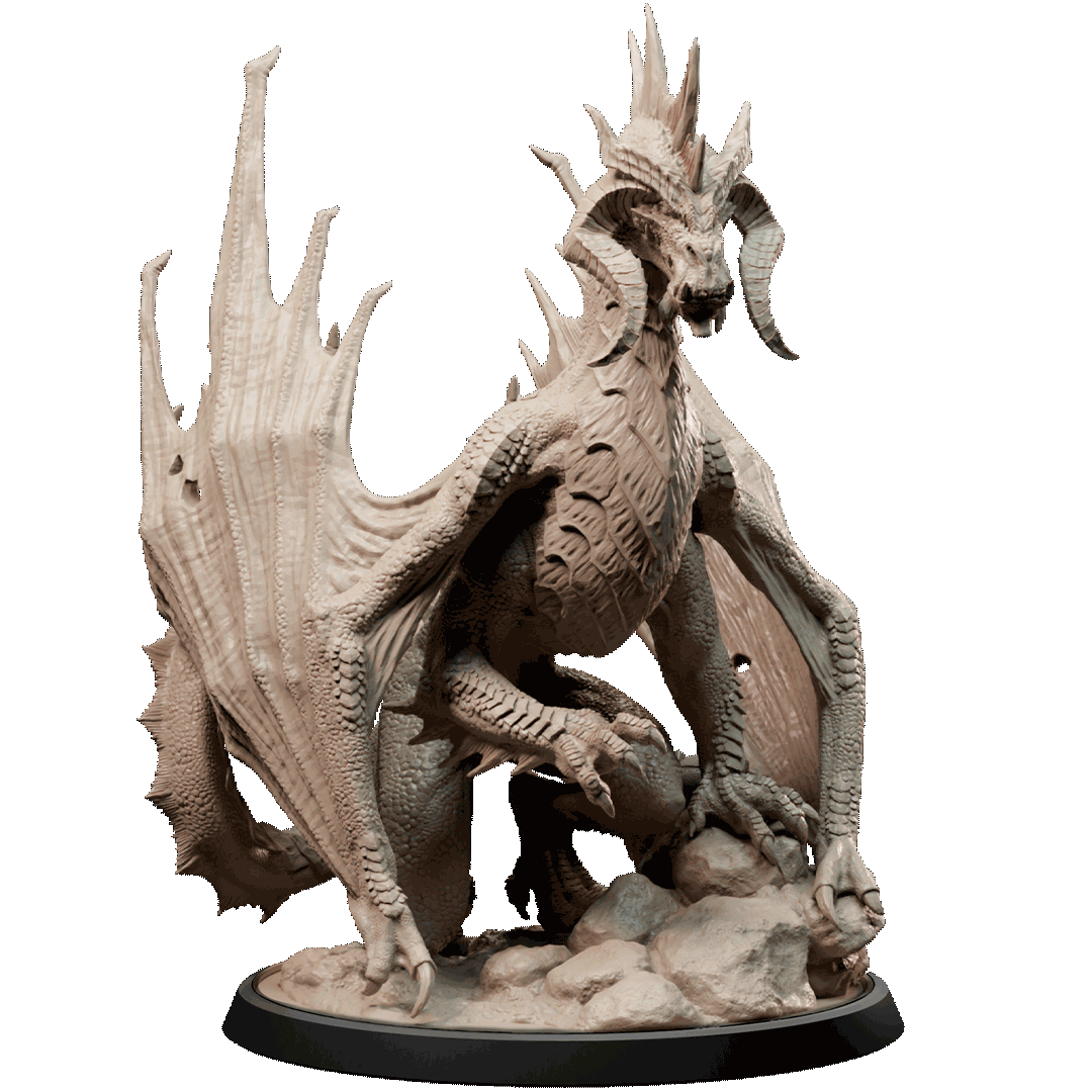 Loot Studios – Yuferon, The Cursed – Young Black Dragon