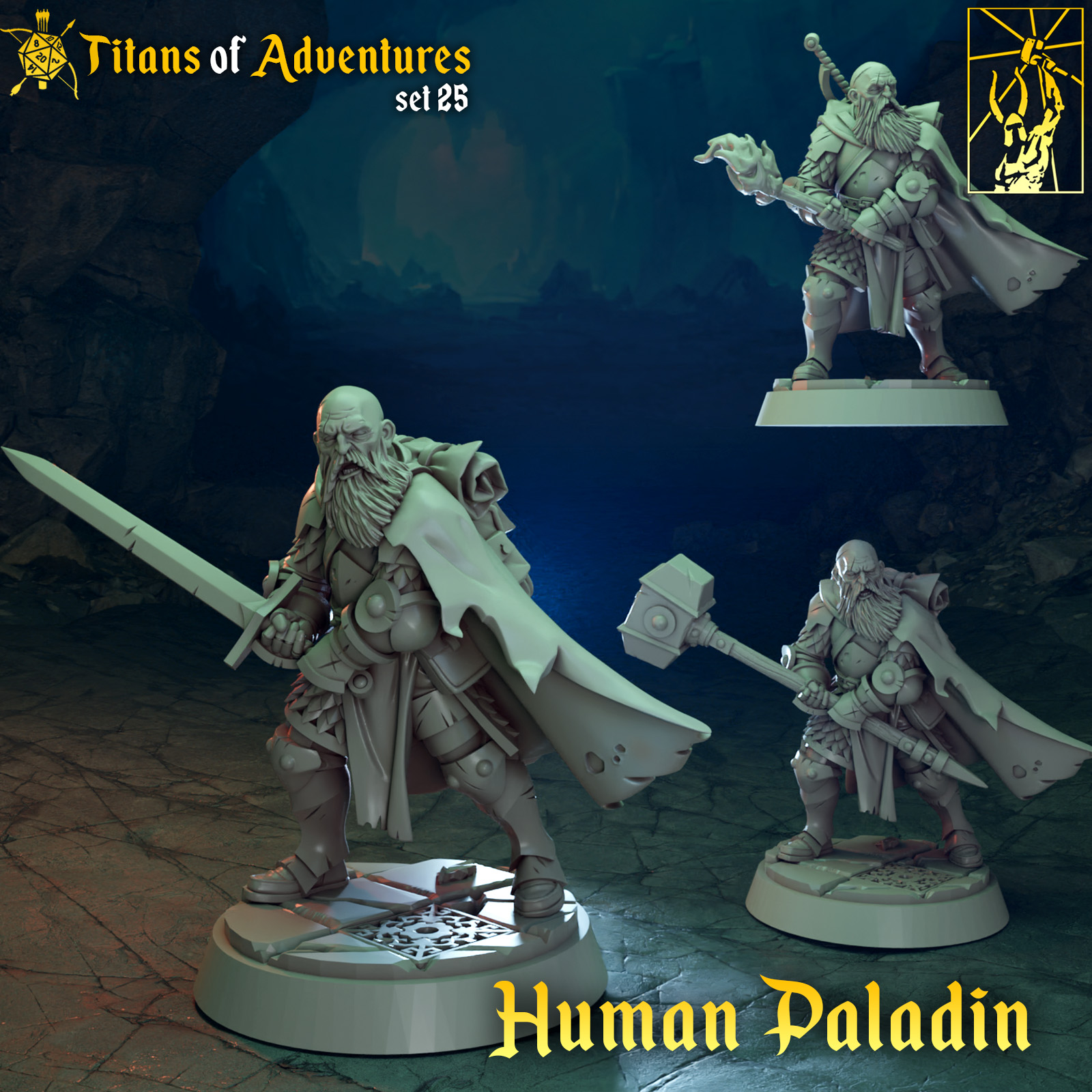 Titan-Forge – Human Male Paladin – Titans of Adventure