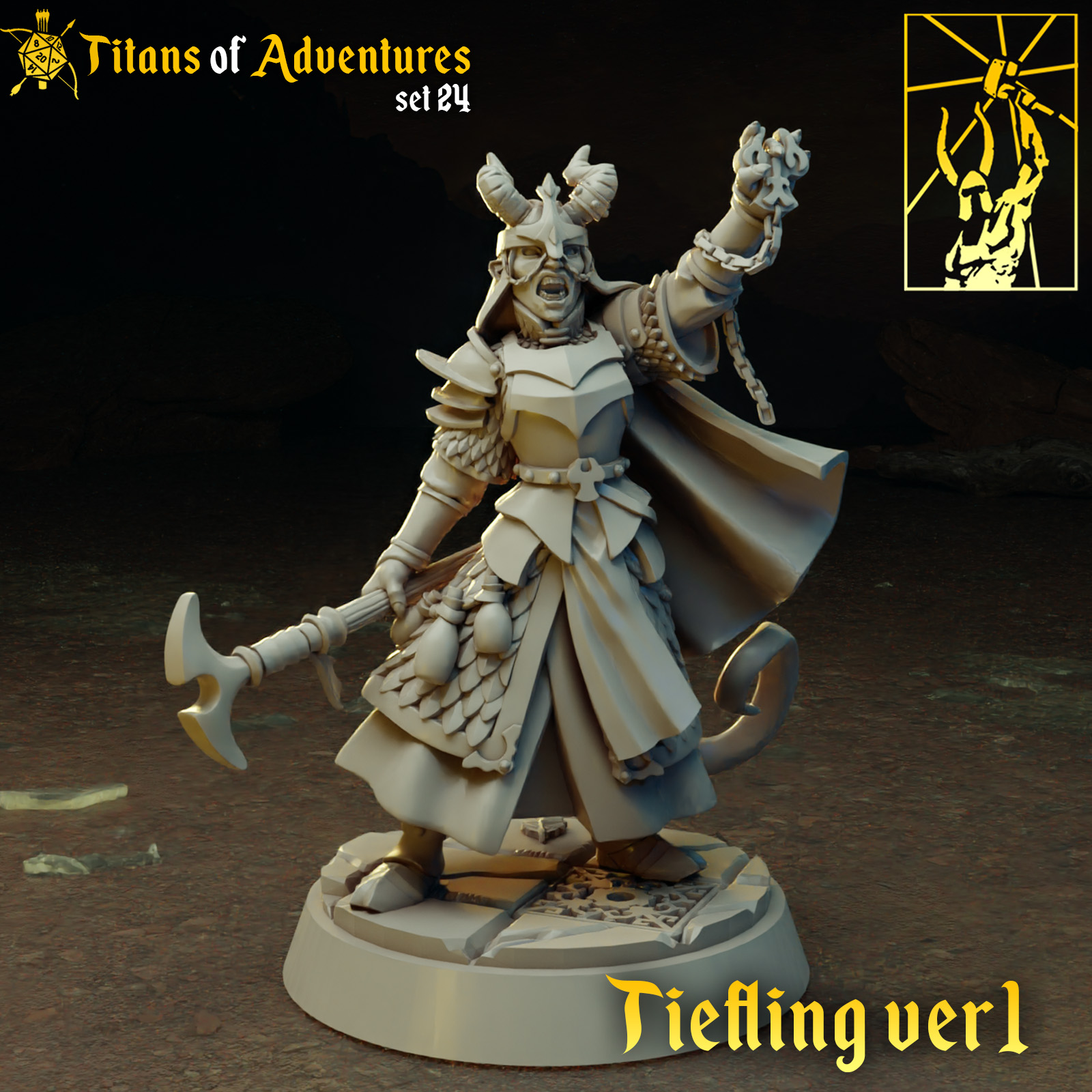 Titan-Forge – Tiefling Cleric – Titans of Adventure