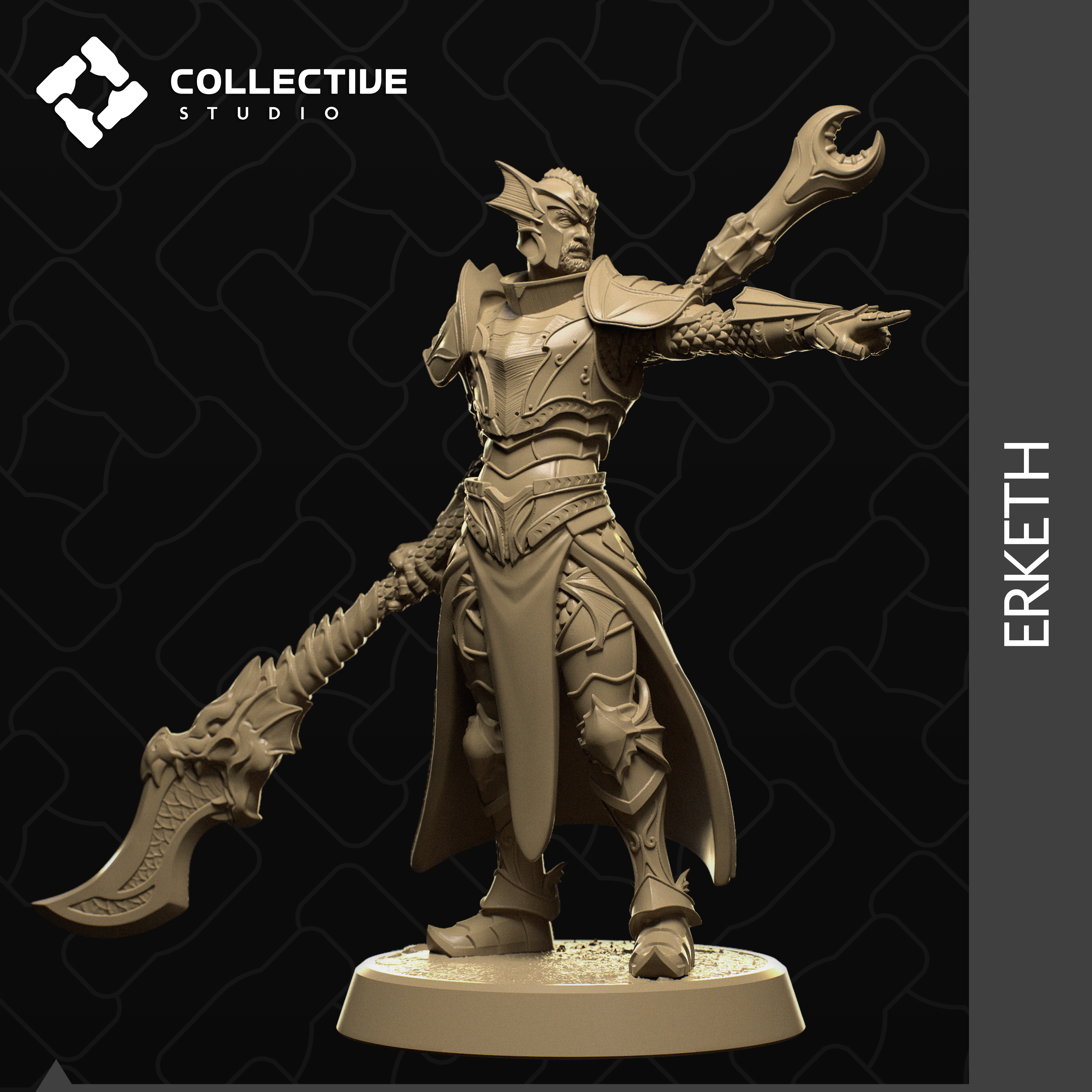 Collective Studio – Erketh Human Fighter