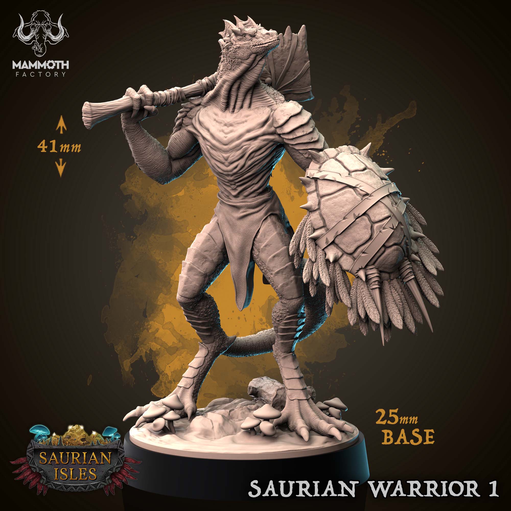 Mammoth Factory – Saurian Warrior (Lizardfolk)