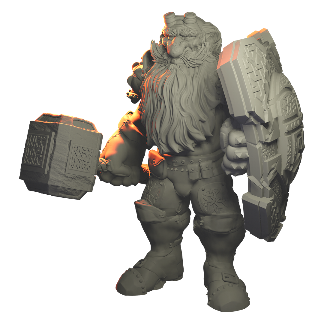 Dwarf Fighter Umrigg Hornbane – Heroes & Beasts