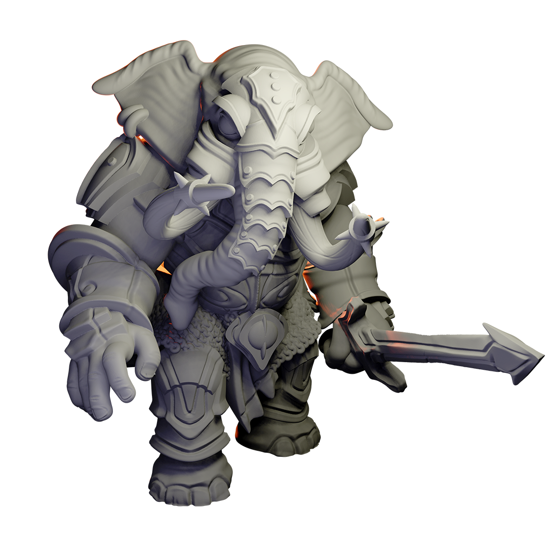 Epic Miniatures – Loxodon Paladin