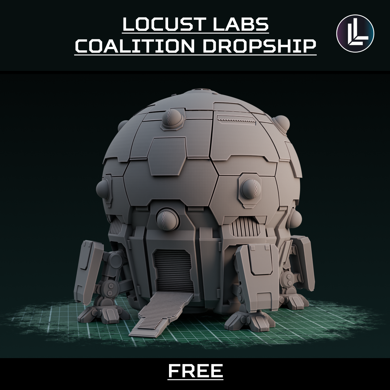 Locust Labs – Coalition Dropship (map scale)